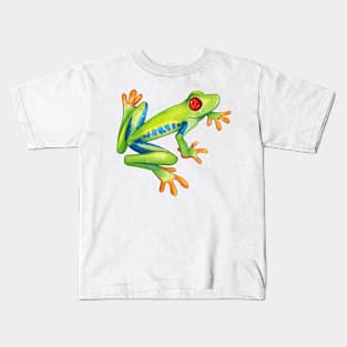 Cozy Red-Eyed Tree Frog Kids T-Shirt